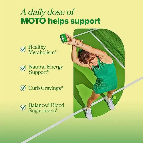 MOTO Metabolism Support for Women - Natural Energy, Curb Cravings, Healthy Metabolism - EGCG O Positiv Au supplements