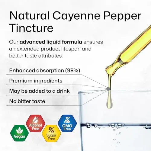 MAUWE HERBS Cayenne Pepper Supplement - Organic Cayenne Pepper Tincture MAUWE HERBS Au supplements
