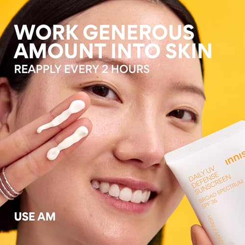 Innisfree Daily UV Defense SPF 36 – Korean Face Sunscreen, Invisible Finish, Broad Spectrum,