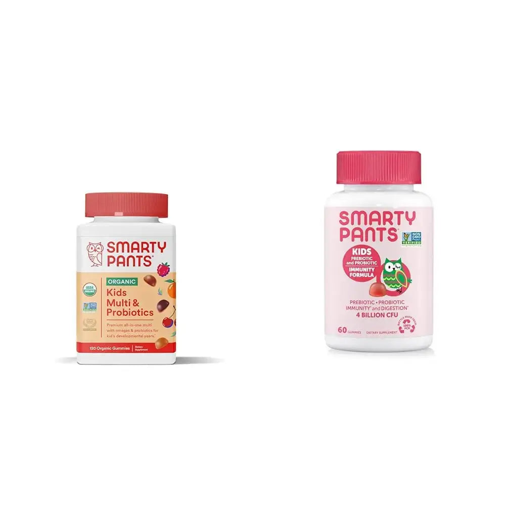 SmartyPants Organic Kids Multivitamin Gummies: Probiotics & Kids Probiotic Immunity Gummies: Prebiotics & Probiotics for Digestive Health and Immune Support Supplement SmartyPants Au supplements