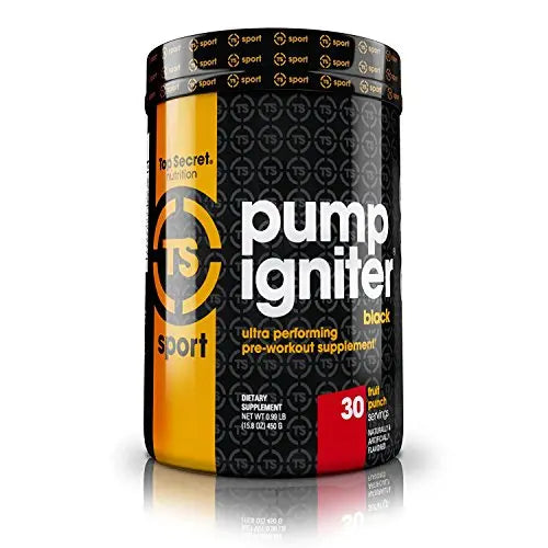 Top Secret Nutrition Pump Igniter Black, Fruit Punch, 30 Serving Top Secret Nutrition Au supplements