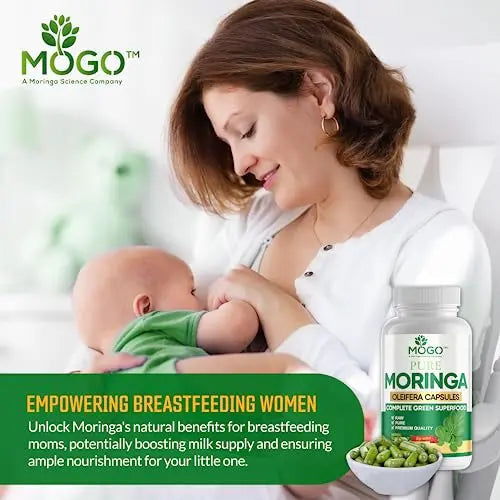 MOGO Moringa Oleifera Capsules | 100% Pure Single Origin Moringa Leaf Powder Supplement MOGO Au supplements
