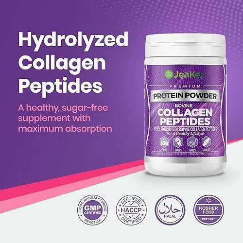 JeaKen - Unflavored Collagen Peptides Powder from Grass-Fed Bovine Sources - Sugar-Free Hydrolyzed Collagen JeaKen Au supplements