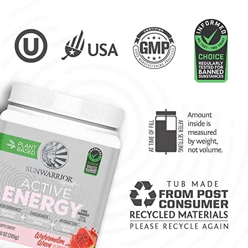 Sunwarrior Plant-Based Preworkout Powder Hydration Blend | Coconut Water Mushroom Sunwarrior Au supplements