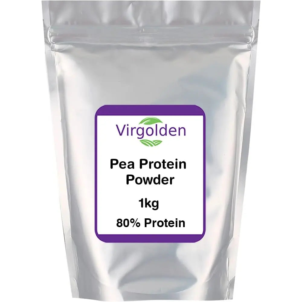 Pea Protein Powder 1kg 80% Pure Plant Protein by Virgolden - Great for Smoothies, Shakes VIRGOLDEN Au supplements