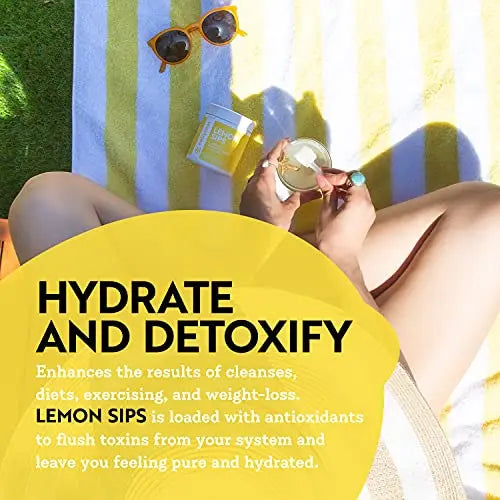 Dr. Kellyann Lemon Sips - Diet Citrus Drink Mix - Rehydrate, Detox, Revitalize - Sugar Free Dr. Kellyann Au supplements