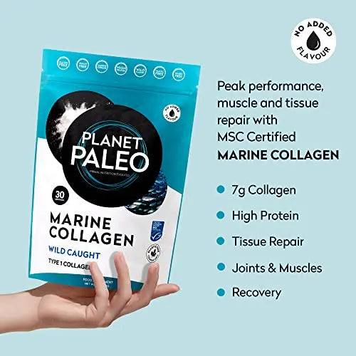 Pure Marine Collagen Powder (60 Servings, 450g) | for Healthy Skin, Hair and Nails, and Gut Health Planet Paleo Au supplements