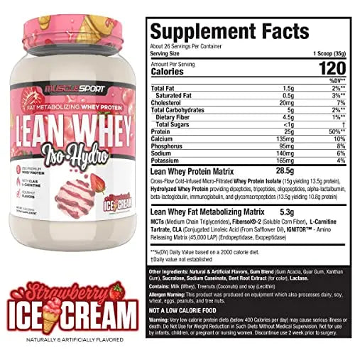 Musclesport Lean Whey Revolution™ Protein Powder - Whey Protein Isolate - Low Calorie Musclesport Au supplements