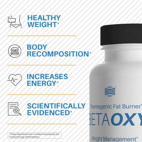 BetaOxy Fat Burner & Appetite Suppressant and Weight Loss Supplement Pills for Women Donson Au supplements