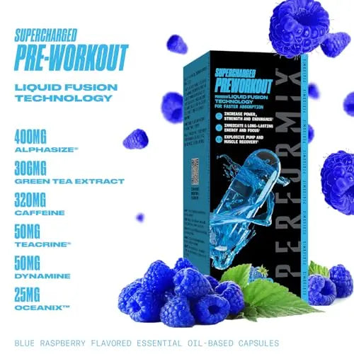PERFORMIX Supercharged Preworkout - Sustained Energy, Endurance, and Mental Focus PERFORMIX Au supplements