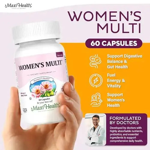 Womens Multivitamin – Methylated Multivitamin for Women with 23 Key Vitamins C, D, B6, B12, Calcium, Probiotics, Biotin & More Maxi Health Au supplements