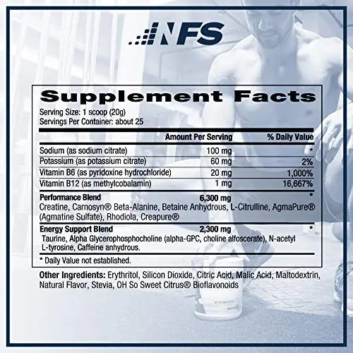 NF Sports Pre-Workout - Supports Energy, Cognitive Function, Strength, and Muscular NF Sports Au supplements