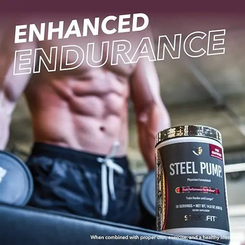 SteelFit Steel Pump - Advanced Pre-Workout Powder Drink - 30 Servings - Peak Performance SteelFit Au supplements