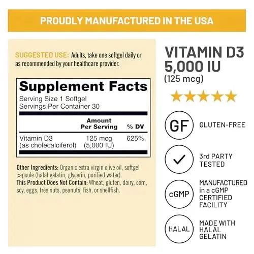 NatureWise [1 Multivitamin for Women Stress Support & Natural Minerals - 60 Capsules[30-Day Supply] + [1] Vitamin D3 5000iu + Organic Olive Oil - 30 Mini Softgels[30-Day Supply] NatureWise Au supplements
