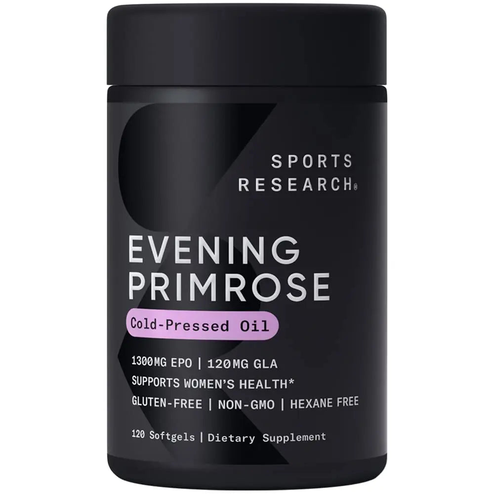 Sports Research Evening Primrose Supplement from Cold Pressed Oil Sports Research Au supplements