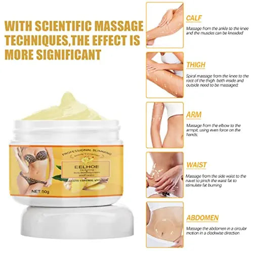 Ginger Fat Burning Cream Anti-cellulite Full Body Slimming Weight Loss Massaging Cream Grospe Au supplements
