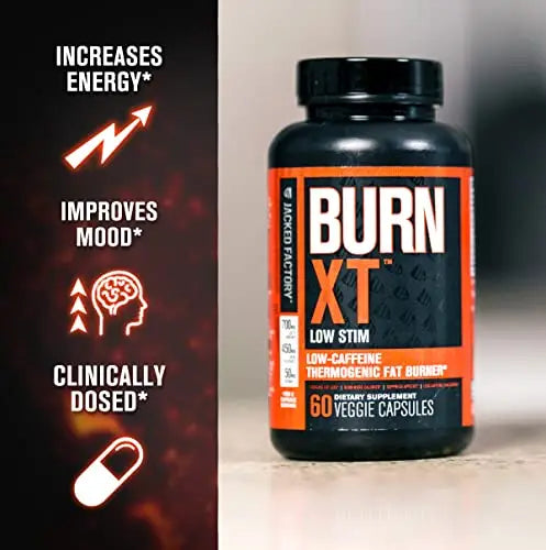 Jacked Factory Burn-XT Low Caffeine, Low Stim Weight Loss Supplement Jacked Factory Au supplements