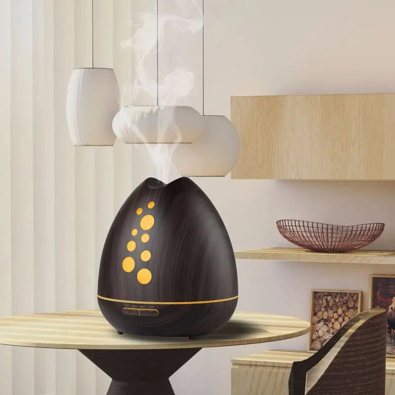 TGE Unique 400ML Essential Oil Diffuser for Essential Oils Bluetooth Music Speaker with Remote 7 Color LED Generic Au supplements