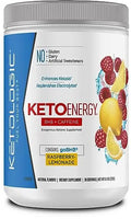 KetoLogic BHB KetoEnergy Exogenous Ketones Powder with Caffeine | Raspberry Lemonade Ketologic Au supplements