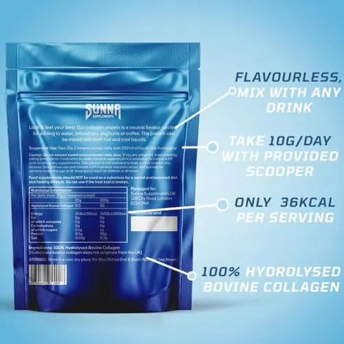 SUNNA SUPPLEMENTS - Halal Bovine Collagen Protein Powder for Hair, Skin, Nails and Joints SUNNA SUPPLEMENTS Au supplements