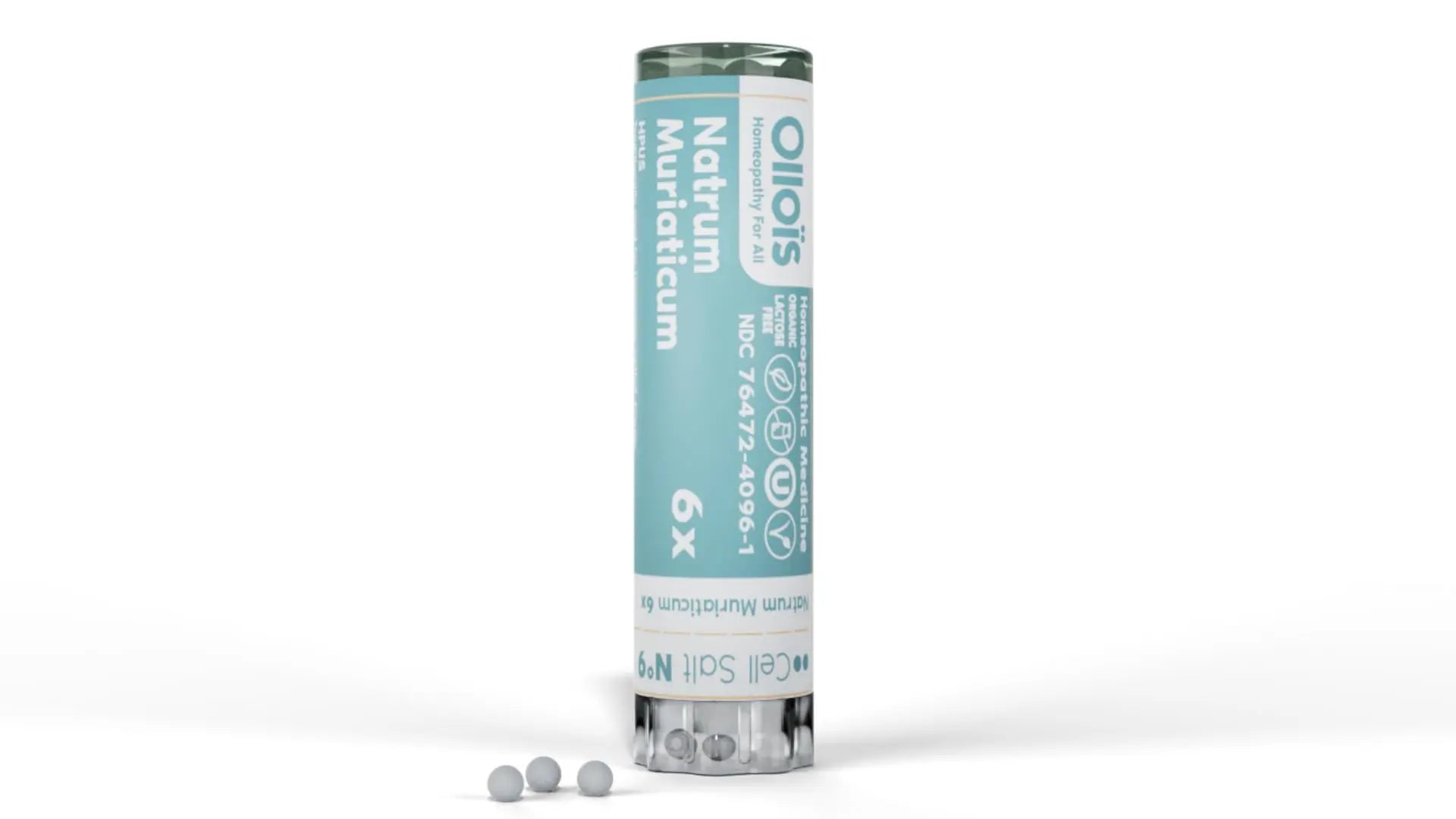 OLLOIS Natrum Muriaticum 6X, Cell Salt #9, Lactose-Free, Organic & Vegan, Kosher Certified OLLOÏS Au supplements
