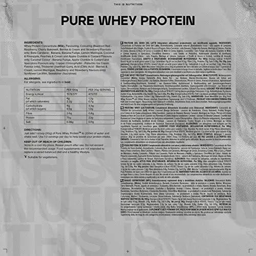 Bulk Pure Whey Protein Powder Shake, Pistachio Ice Cream, 1 kg Bulk Au supplements