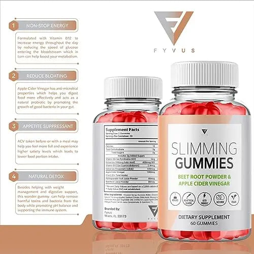 (2 Pack) Slimming Gummies It Works for Weight Loss with Apple Cider Vinegar Itworks Its Fyvus Au supplements