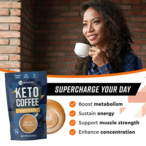 360 Nutrition Instant Keto Coffee with MCT Oil, Coconut Oil, Sweetened, Gluten Free 360 Nutrition Au supplements
