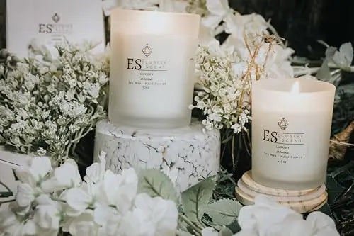 Jasmine | 5.5oz | Luxury Candle | Scented Candle | Aromatherapy | Essential Fragrance Oils Elusive Scent Au supplements