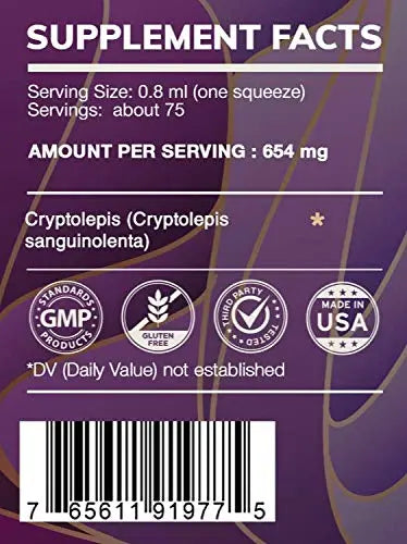 Earth's Love - Cryptolepis Alcohol Herbal Extract Tincture, Super-Concentrated Wildcrafted Cryptolepis HerbEra Au supplements