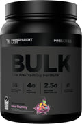 Transparent Labs Bulk Black Pre Workout - Clinically Dosed, Sugar Free Preworkout for Men and Women with Beta Alanine Powder, Citrulline Malate