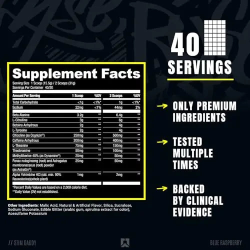RYSE Up Supplements Signature Series Stim Daddy | Official Noel Deyzel High Stimulant RYSE Up Supplements Au supplements