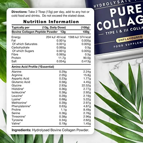 Collagen Powder | Gold Standard Bovine Collagen Peptides | Hydrolyzed Collagen Horbäach Au supplements