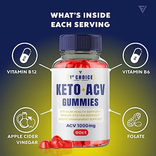 (2 Pack) 1st Choice Keto ACV Gummies, First Choice Gummies Advanced ACV - 1st Choice Fyvus Au supplements