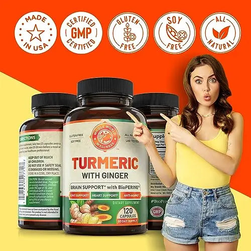 Organic Turmeric Curcumin with Ginger and Black Pepper for Max Absorption WHOLE WORLD WELLNESS Au supplements