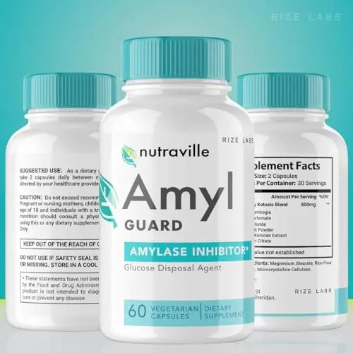 rize labs Nutraville Amyl Guard Dietary Supplement, Nutraville Amyl Guard Weight Loss Pills rize labs Au supplements