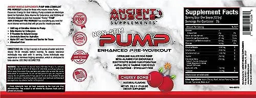Ancient Muscle Pre Workout Stimulant-Free Pump Supplement - Citrulline Malate, Beta Alanine Ancient Muscle Au supplements