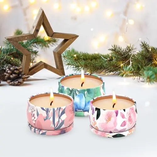 3 Pack Scented Candles Set for Christmas Thanksginving Gift, Relaxing Aromatherapy Candles Gift Henaler Au supplements