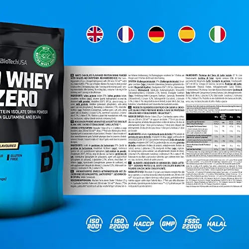 BioTechUSA Iso Whey Zero, Lactose, Gluten, Sugar Free, Premium Whey Protein Isolate, 500 g BioTechUSA Au supplements