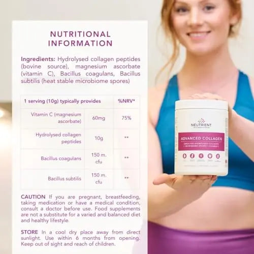 Neutrient™ Advanced Collagen Powder Supplement, Hydrolyzed Collagen Peptides Neutrient the science of nature Au supplements