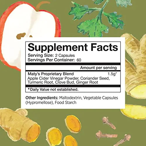Matys Acid & Indigestion Relief Capsules, Safe Antacid Alternative for Occasional Acid Matys Au supplements
