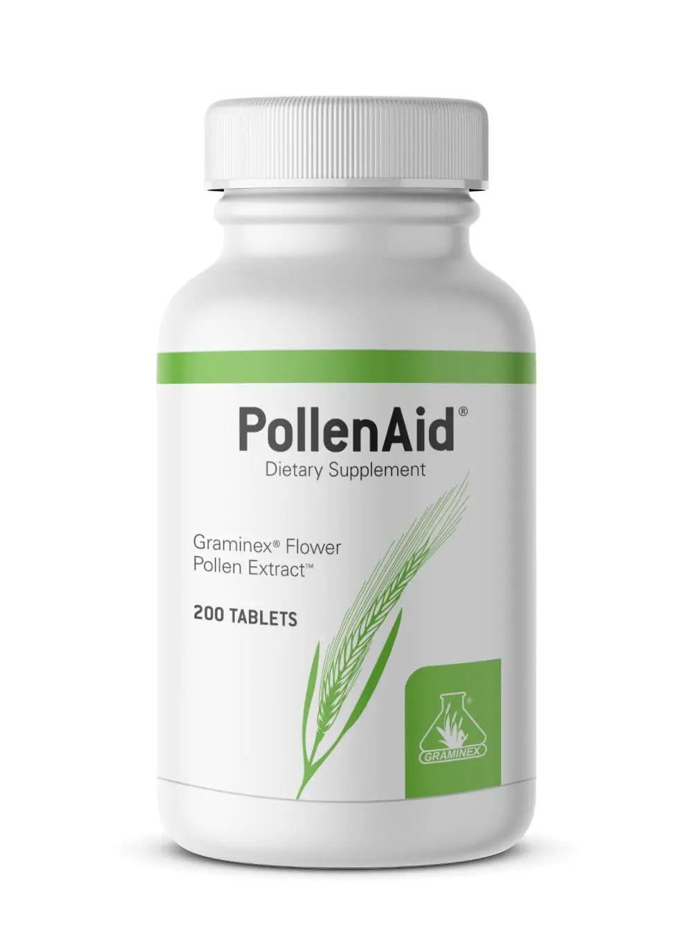 Graminex PollenAid Prostate Supplement: All Natural Prostate Support for Bladder Control & Urinary Tract Health, Rye Pollen Extract Made in USA, 200 Tablets Graminex Au supplements