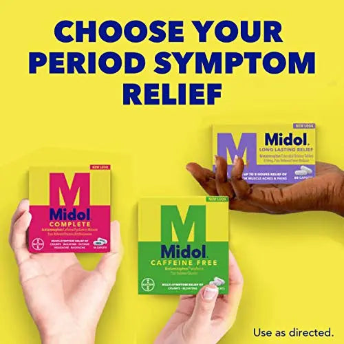 Midol Complete, Menstrual Period Symptoms Relief Including Premenstrual Cramps Midol Au supplements