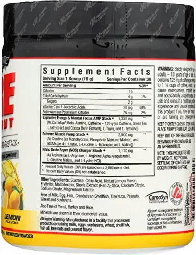 Bluebonnet Nutrition Extreme Edge Pre workout, Muscle Recharging Formula, Increases Bluebonnet Au supplements