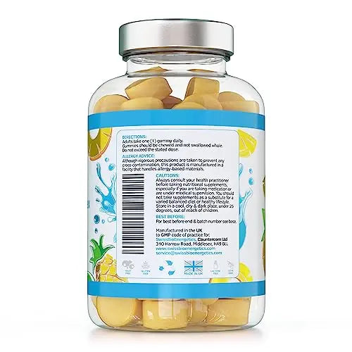 Collagen Complex - 90 Natural Pineapple Flavour Chewable Yummy Gummies swiss bioenergetics Au supplements