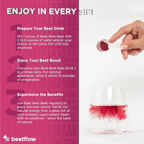 Beet Beet Beet - Organic Beet Juice Powder Healthy Blood Pressure, Cholesterol BEETFLOW Au supplements