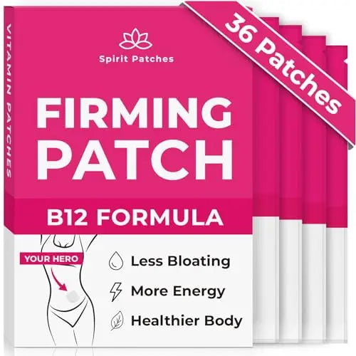 Firming B12 Patches (Pack of 36) - 100% Natural Vitamin Patches for Women, Energy & Body Support Spirit Patches Au supplements