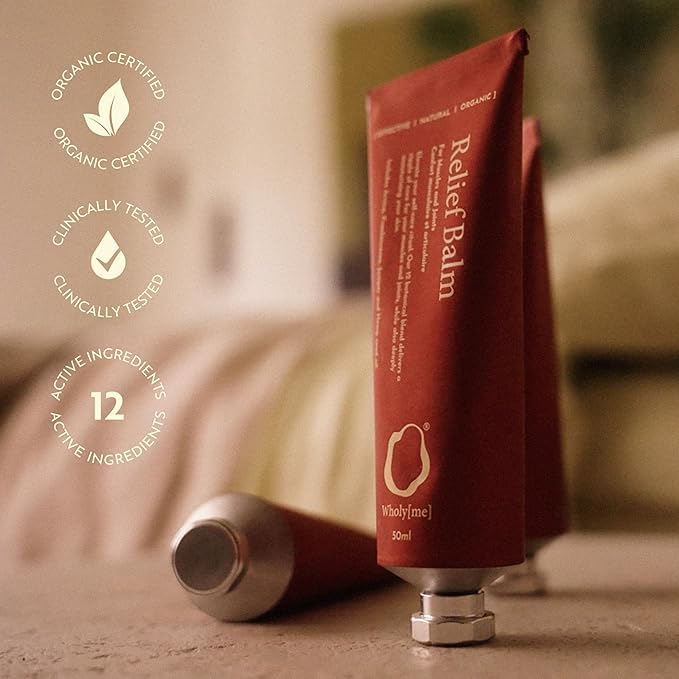 WholyMe Muscle Relief Balm - Joint and Muscle Balm Formulated with Arnica, Wintergreen and 9 Other Natural Ingredients to aid Post Workout Recovery and Soothe Aches and Tension WholyMe Au supplements